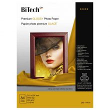 کاغذ گلاسه ۲۶۰ گرمی Bitech سایز A4 بسته ۲۰ برگی